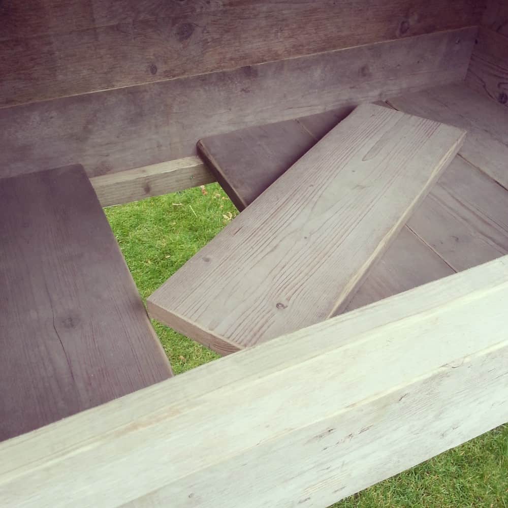 Steigerhouten baby buitenslaper Lola