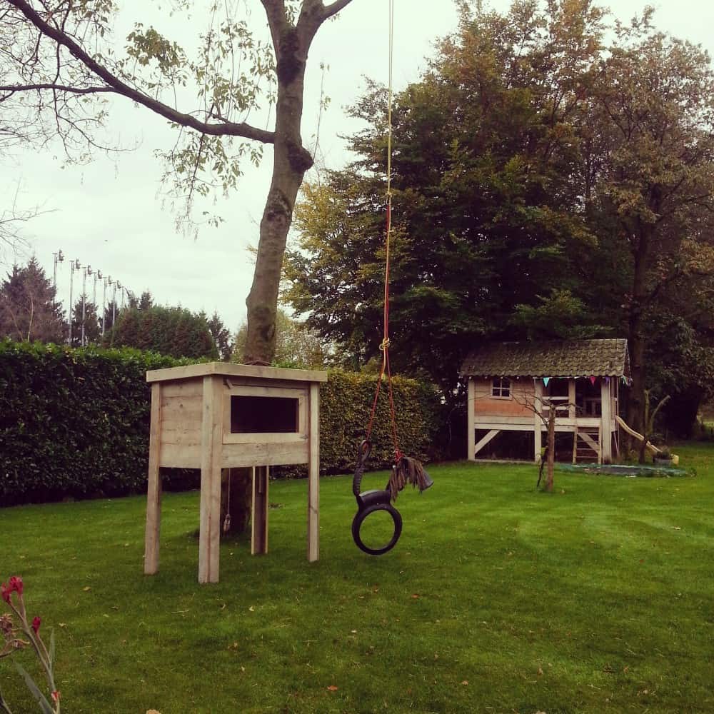 Steigerhouten baby buitenslaper Lola