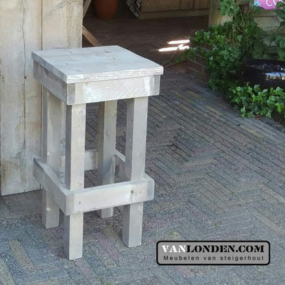 Steigerhouten barkruk Benny