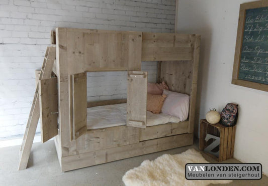 Steigerhouten hoogslaper Emilie