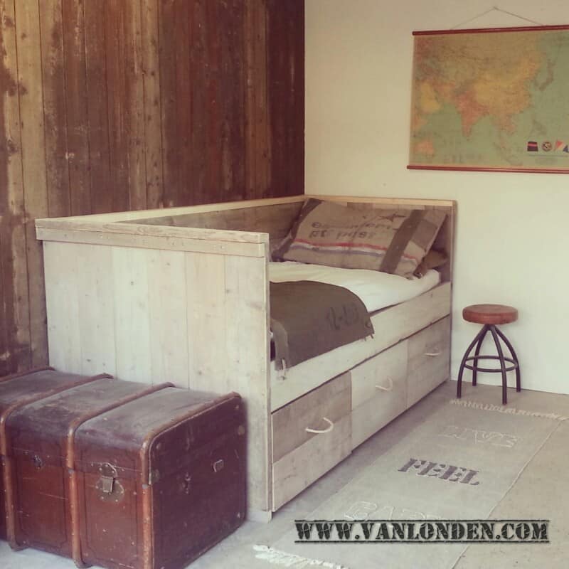 Steigerhouten kinderbed Romy