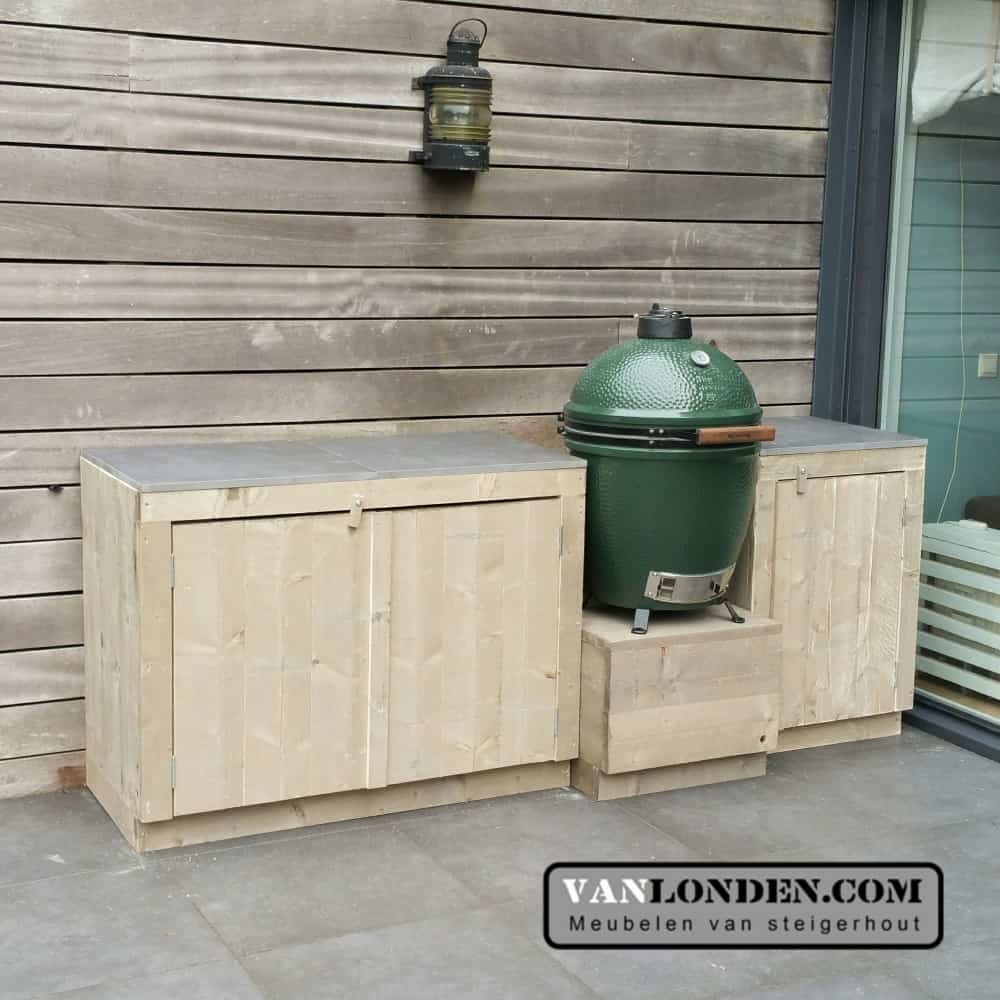 Steigerhouten buitenkeuken Barry