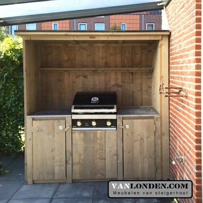 Steigerhouten buitenkeuken Bob
