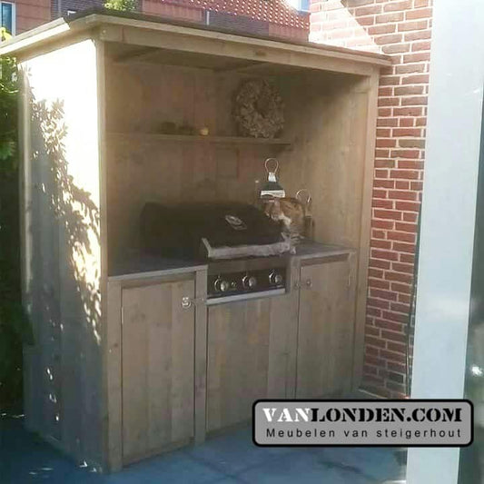 Steigerhouten buitenkeuken Bob