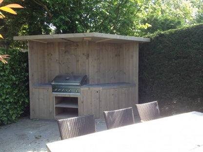 Steigerhouten buitenkeuken Brian