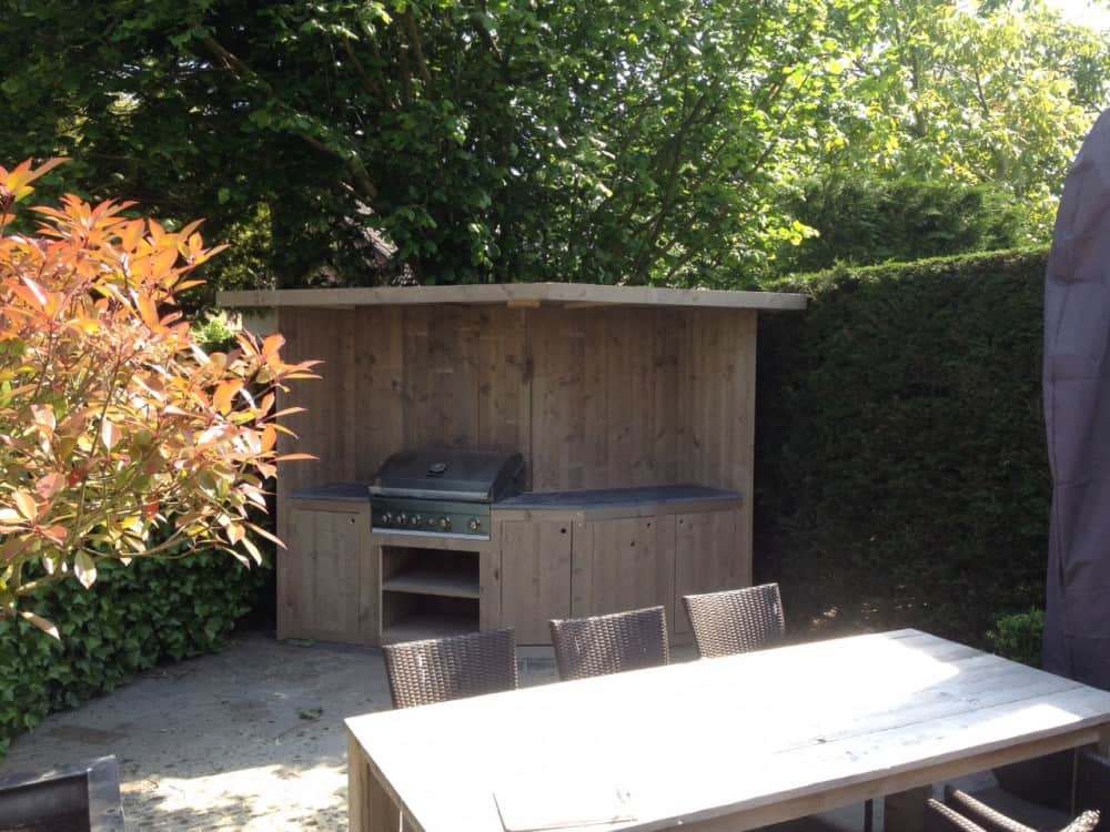 Steigerhouten buitenkeuken Brian