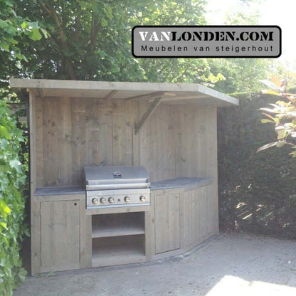 Steigerhouten buitenkeuken Brian