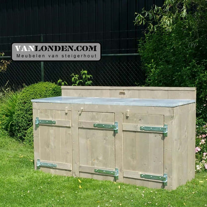 Steigerhouten buitenkeuken Julius