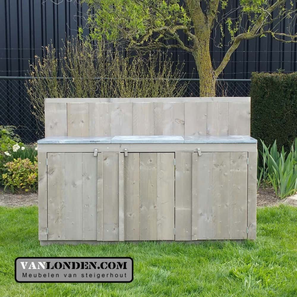 Steigerhouten buitenkeuken Philip