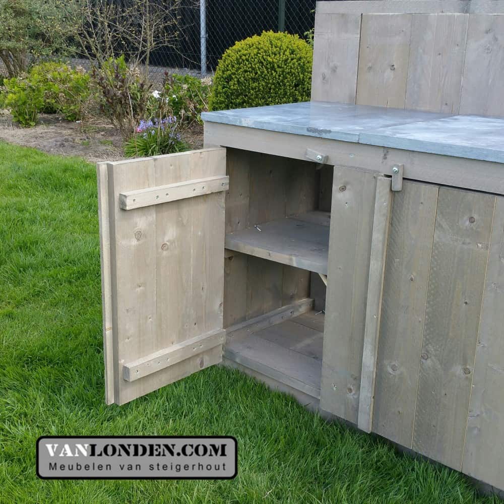 Steigerhouten buitenkeuken Philip