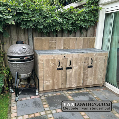 Steigerhouten buitenkeuken Philip