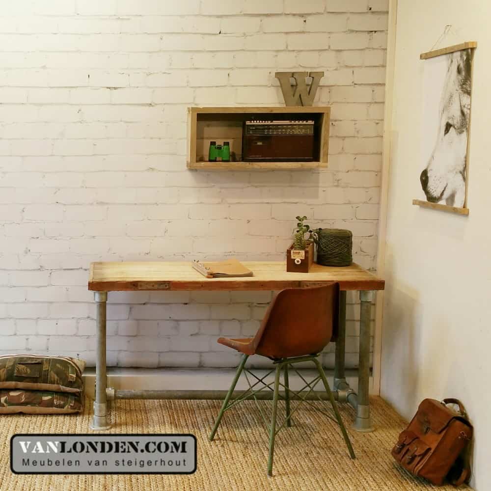 Steenschot houten bureau Jordy