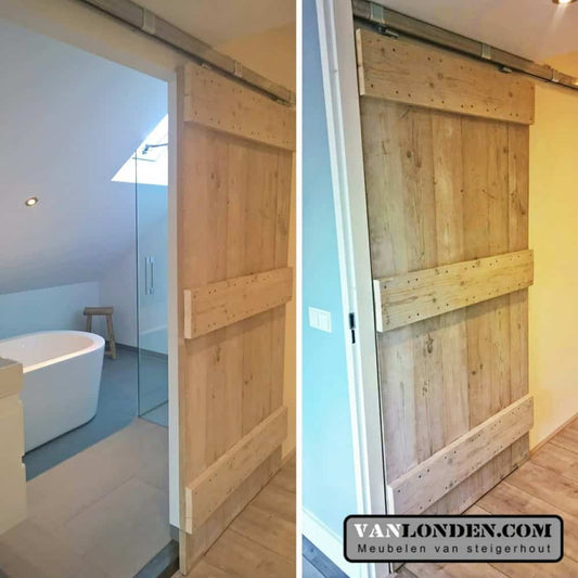 Steigerhouten deur Koen