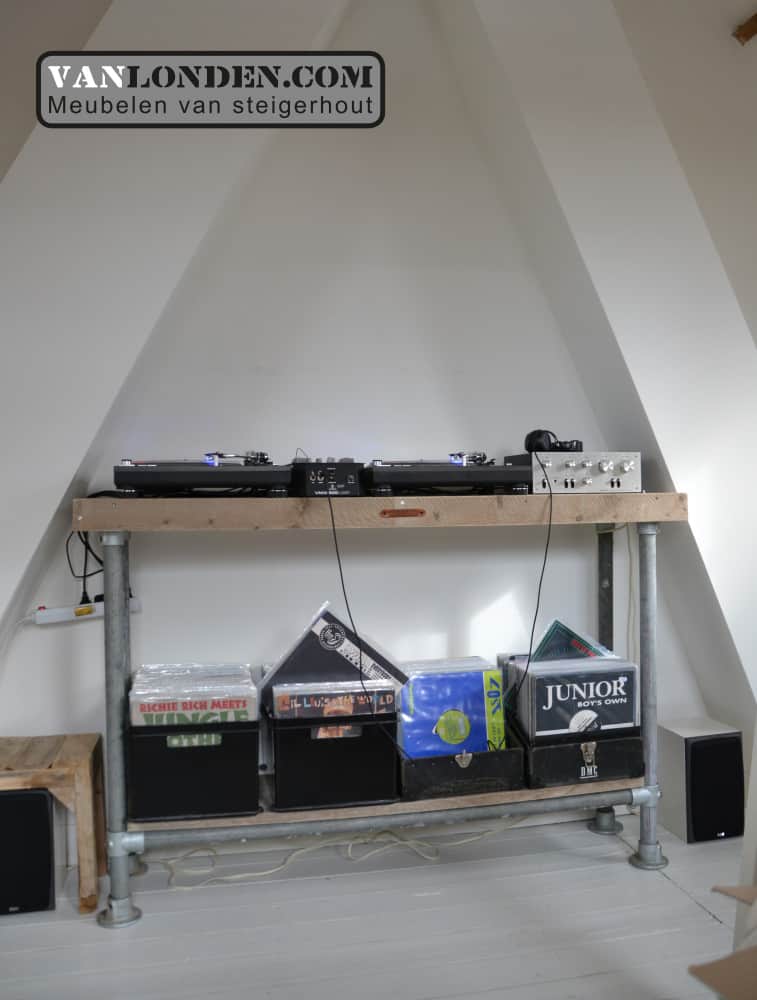 Steigerhouten DJ meubel Orlando