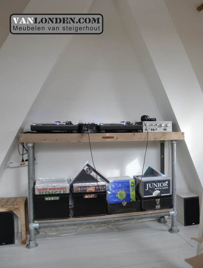 Steigerhouten DJ meubel Orlando