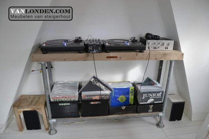 Steigerhouten DJ meubel Orlando