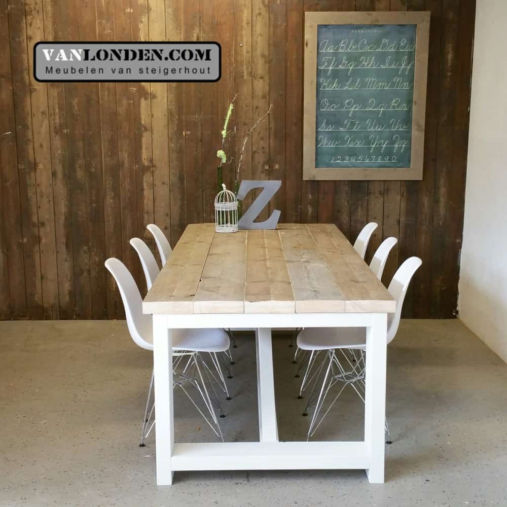 Steigerhouten eettafel Alwin