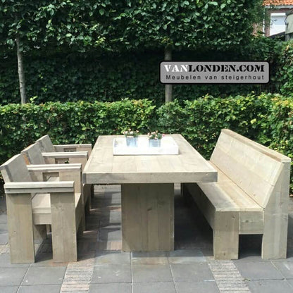 Steigerhouten eettafel Oswald