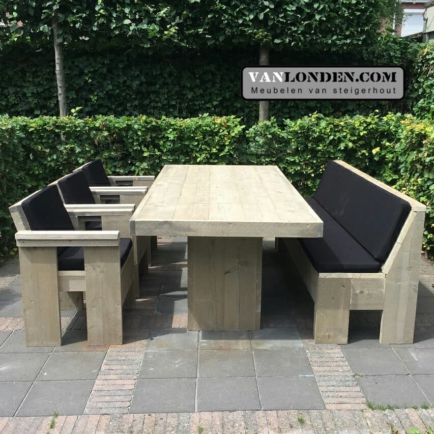 Steigerhouten eettafel Oswald