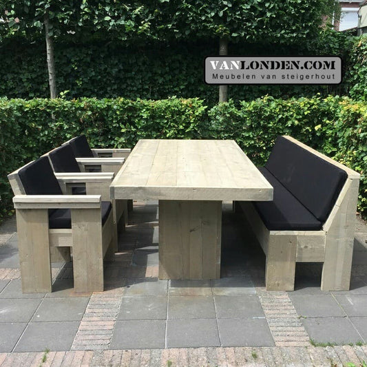 Steigerhouten eettafel Oswald