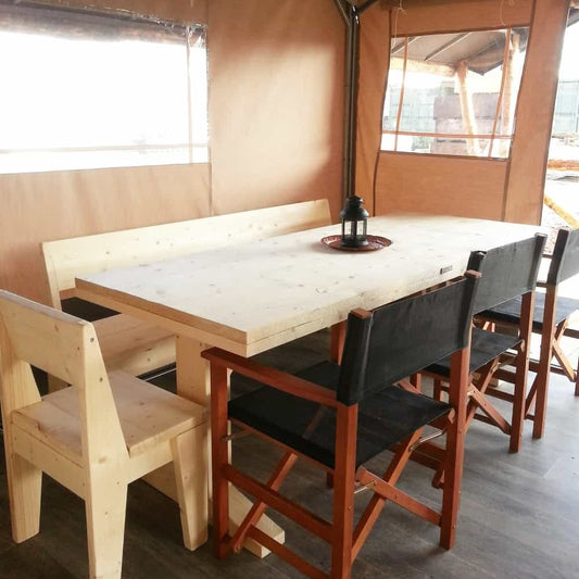 Steigerhouten eettafel Teije