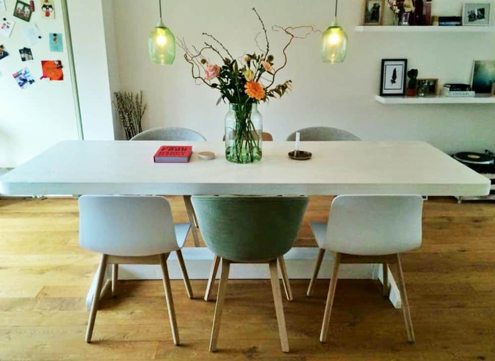 Steigerhouten eettafel Yuna