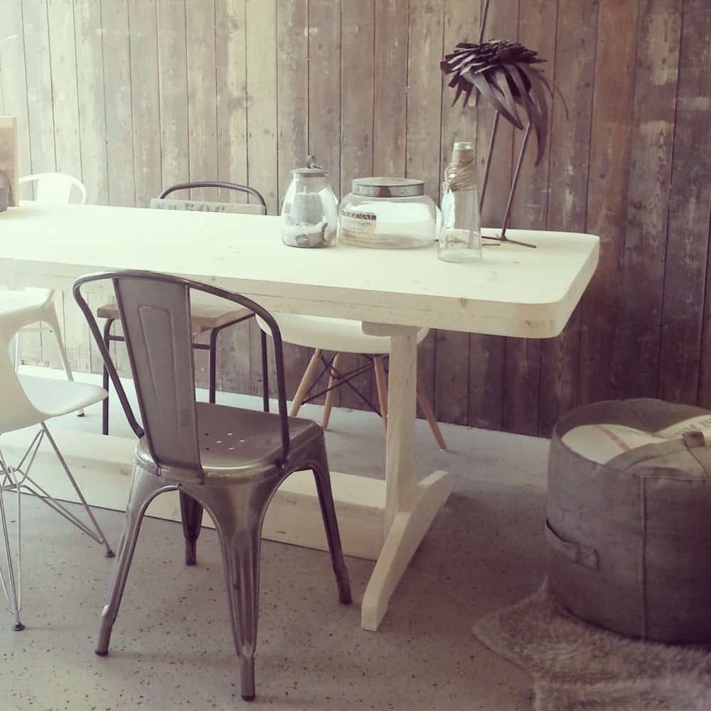 Steigerhouten eettafel Yuna