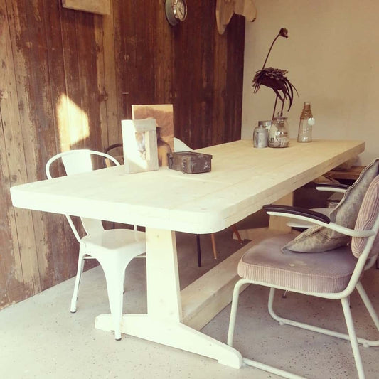 Steigerhouten eettafel Yuna