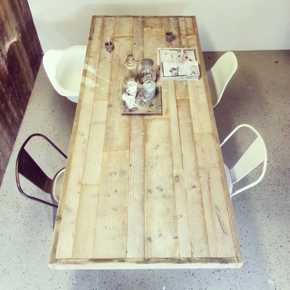 Steigerhouten eettafel Yuna