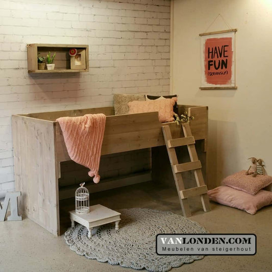 Steigerhouten halfhoogslaper Heleen