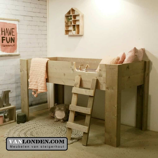 Steigerhouten halfhoogslaper Paulien