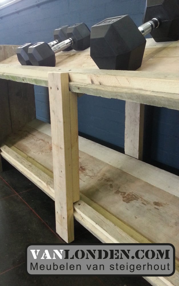 Steigerhouten halter rek Jeffrey