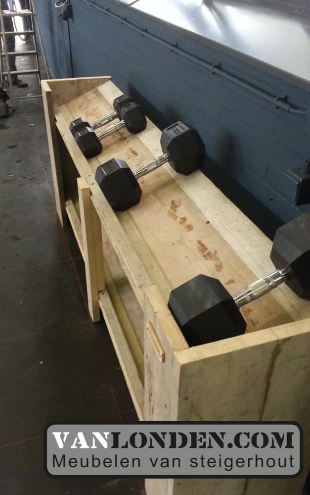 Steigerhouten halter rek Jeffrey