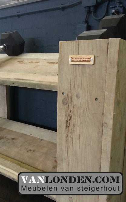 Steigerhouten halter rek Jeffrey