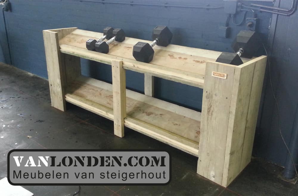 Steigerhouten halter rek Jeffrey