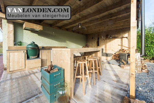 Steigerhouten hoge tafel Olaf