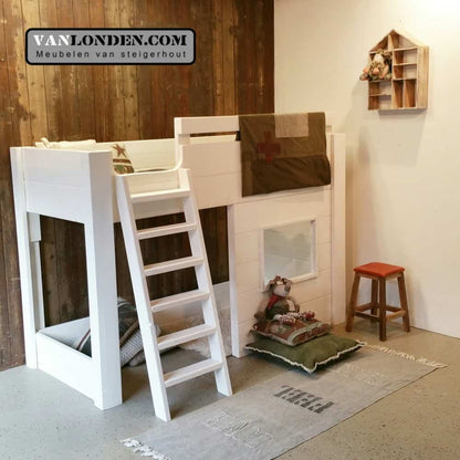 Steigerhouten hoogslaper Carolijn