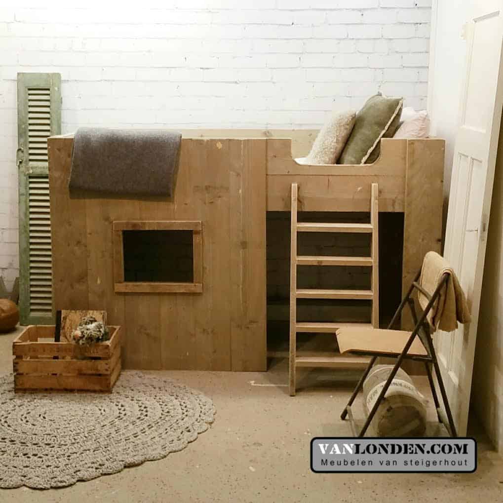 Steigerhouten hoogslaper Dide