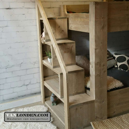 Steigerhouten hoogslaper Kaj