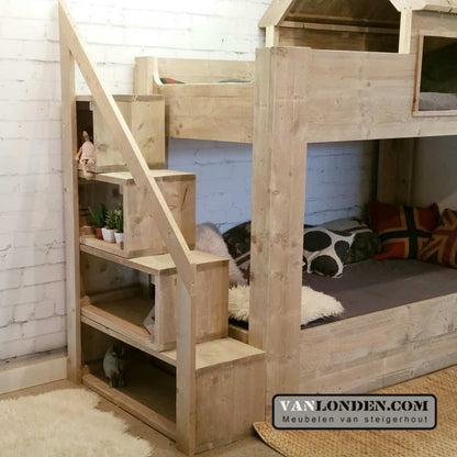 Steigerhouten hoogslaper Kaj