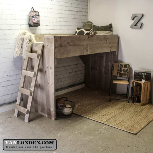 Steigerhouten hoogslaper Nikki