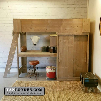 Steigerhouten hoogslaper Youri