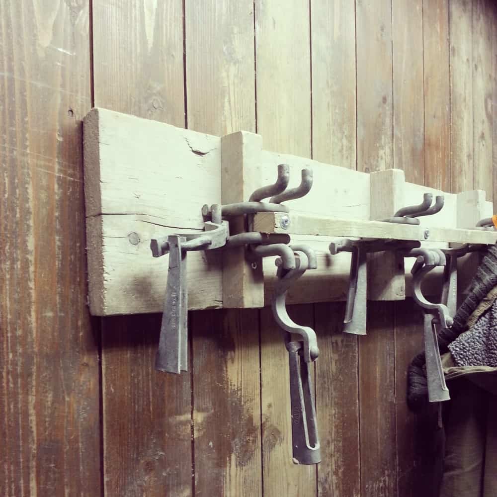 Kapstok van steigerhout Mia