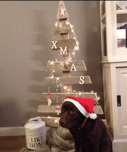 Kerstboom van steigerhout Claus