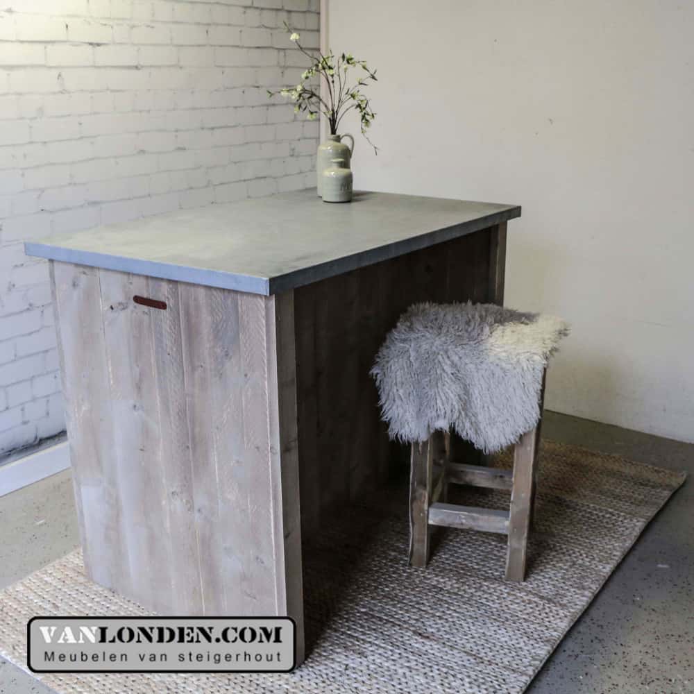 Steigerhouten keukenbar Alberto