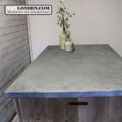 Steigerhouten keukenbar Alberto