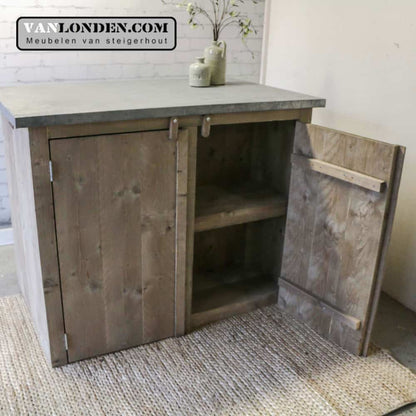 Steigerhouten keukenbar Alberto