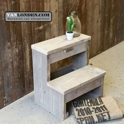 Steigerhouten keukentrapje Jos