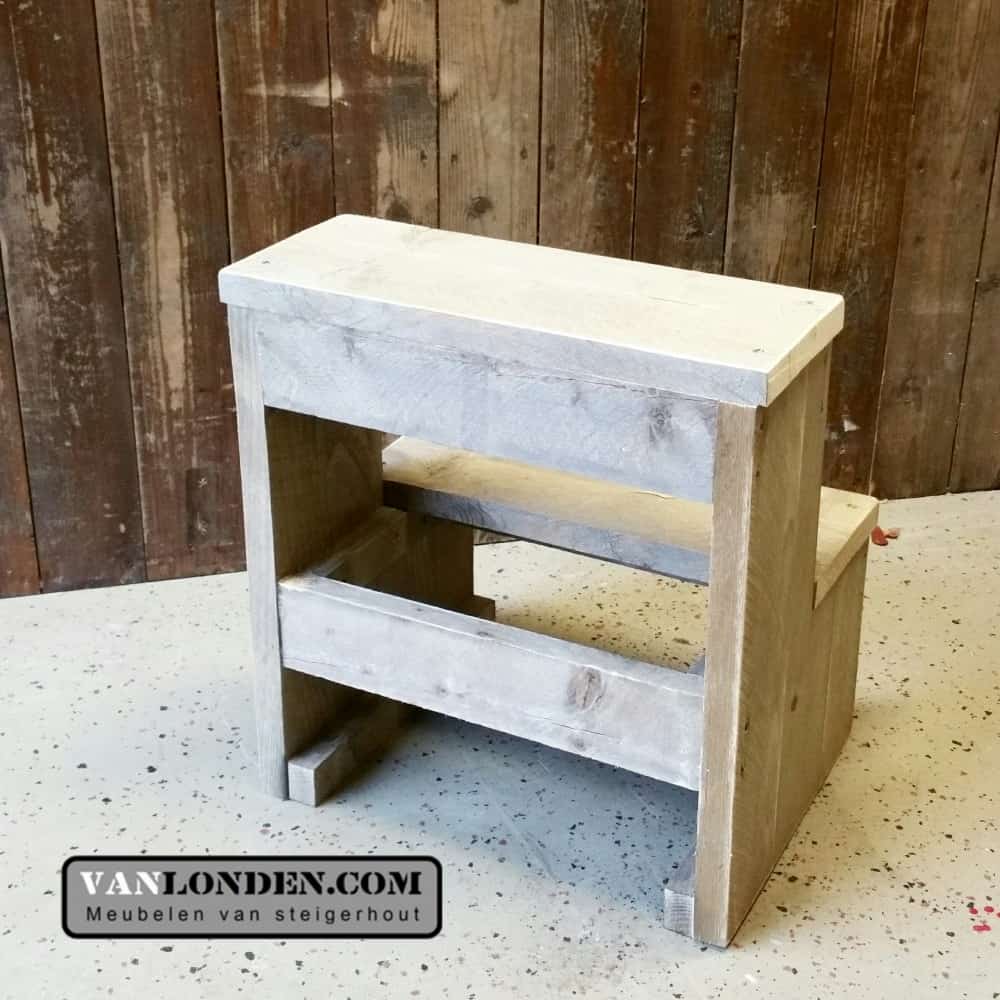 Steigerhouten keukentrapje Jos