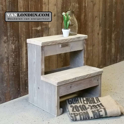 Steigerhouten keukentrapje Jos